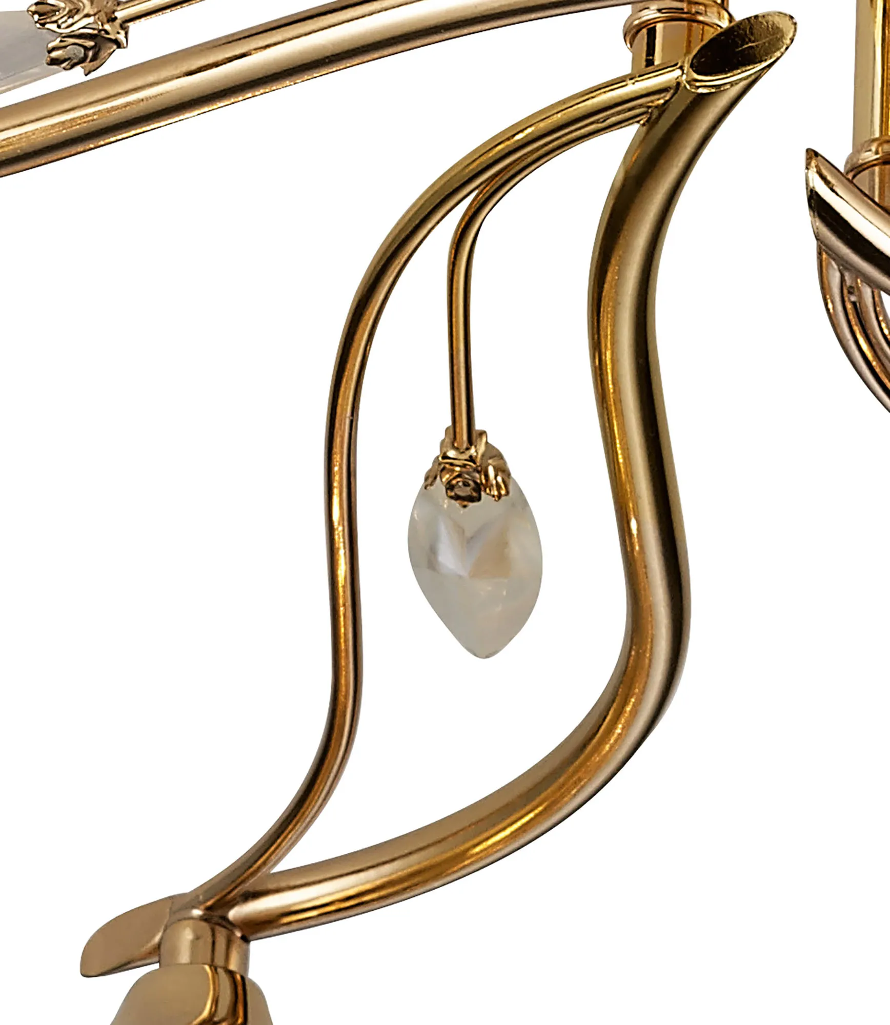 Leimo Crystal Ceiling 6 Light French Gold IL30966  Diyas Leimo French Gold